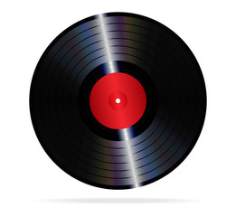 An illustration of a lp vinyl record.