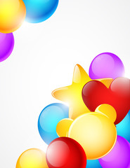 Vector background with balloons