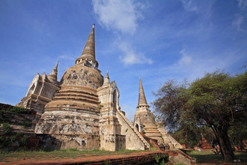 Obraz premium Ancient pagodas in Ayutthaya