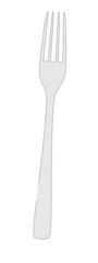 cartoon illustration of fork for food