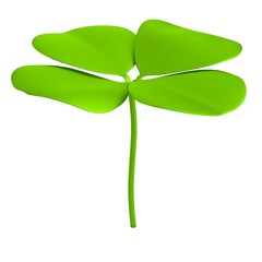 realistic 3d render of clover