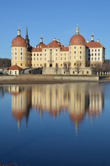 Fototapeta na wymiar Schloss Moritzburg in Sachsen