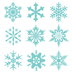 Fototapeta na wymiar Snow flake vector icon