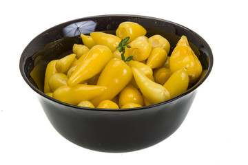 Marinated yellow pepper