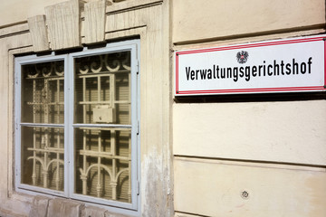 Obraz premium Österreich, Wien, Verwaltungsgerichtshof