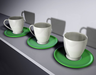Tasse - Unterteller - Regal