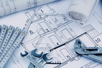Bauplan f&uuml;r ein Haus