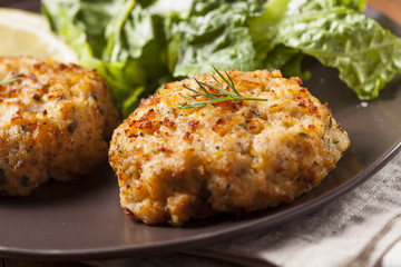 Organic Homemade Crab Cakes © Brent Hofacker