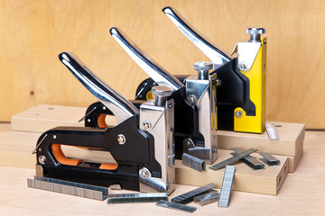 metal stapler for repair work in the house