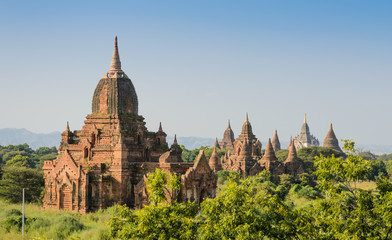 View of ancient temples in Bagan, Myanmar