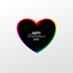 Bright Valentine`s day background