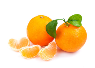 Tangerine with segments