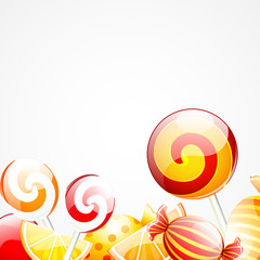 Abstract background with sweets