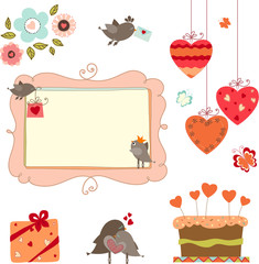 Valentines and Birds set