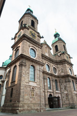 Fototapeta na wymiar Dom Saint Jakob, Cathedral of Innsbruck, Austria