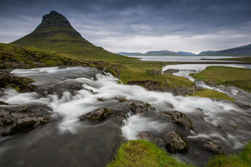 Kirkjufellsfoss on Snaefellsnes Peninsula, Iceland