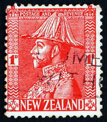 Postage stamp New Zealand 1926 King George V
