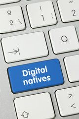 Digital natives. Keyboard
