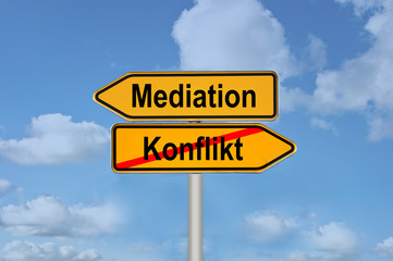 Fototapeta premium Mediation Konflikt