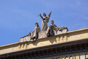 Naklejka premium détail du théâtre de Bologne