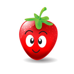 Smile Strawberry Cartoon