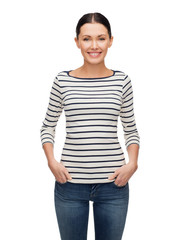Obraz premium smiling girl in casual clother