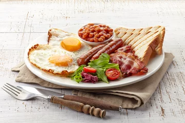 Fototapete Spiegeleier Englisches Frühstück