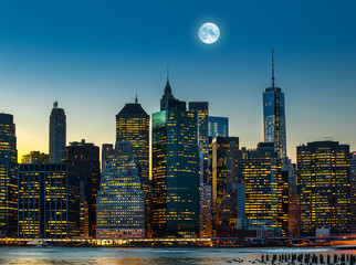 Moon over Manhattan