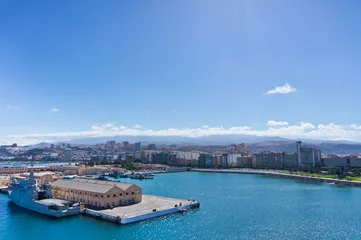 Fotobehang Beautiful view of Las Palmas city, Gran Canaria, Spain © MF