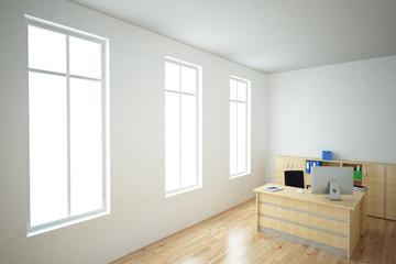 Bright Office with windows