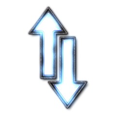 Arrows. Illuminated sign.