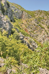 Dinaric karst and mountains in Croatia