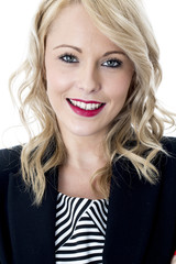 Naklejka premium Happy Young Business Woman