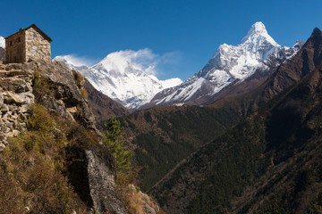 Fototapeta na wymiar Mountain View, Himalaya, Nepal