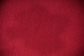 Papier Peint photo autocollant Poussière Closeup of red fabric textile material as texture or background