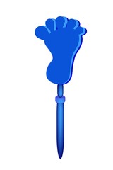 Plastic Foot Clap Toy on White Background