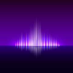 Vector abstract dark violet background with flame