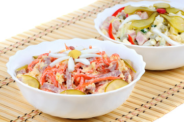 Korean carrot salad with