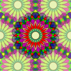 multicolored translucent floral background