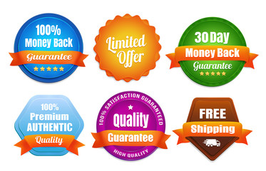 Modern Quality Guarantee Badges