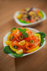 fresh red fish salad
