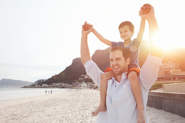 Loving fun father