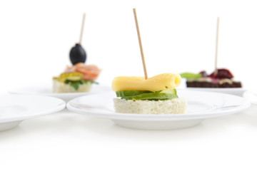 fish and meat sandwiches
