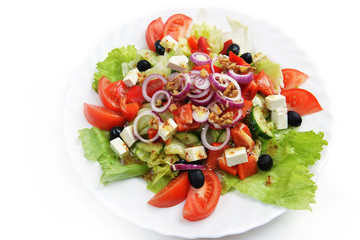 salad with fresh vegetables