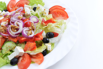 salad with fresh vegetables