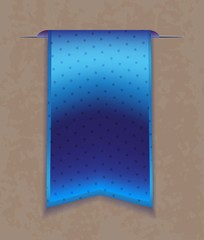 Blue bookmark ribbon