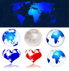 地球　世界　地図