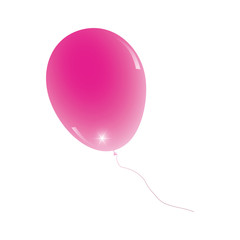 Pink glossy balloon