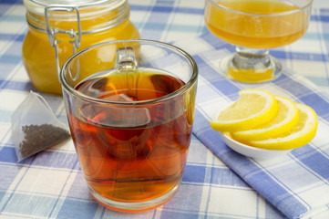 Honey, lemon, tea