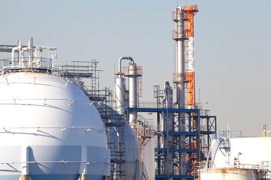 petrochemical industrial plant